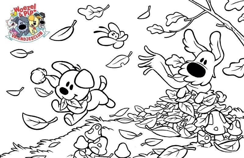 Kleurplaat herfstvakantie