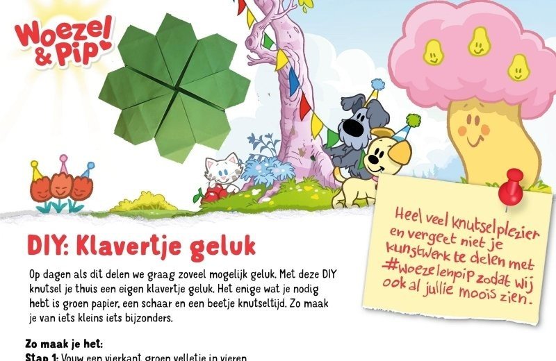 Klavertje vier knutselen