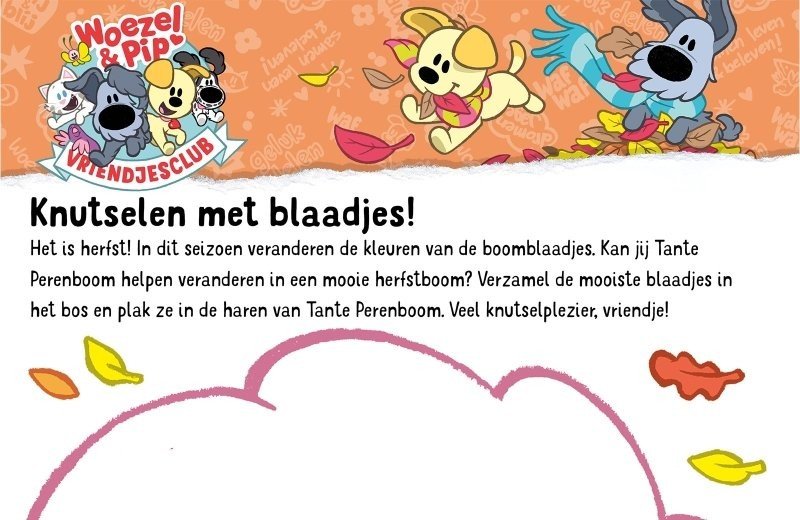 Knutselen met blaadjes