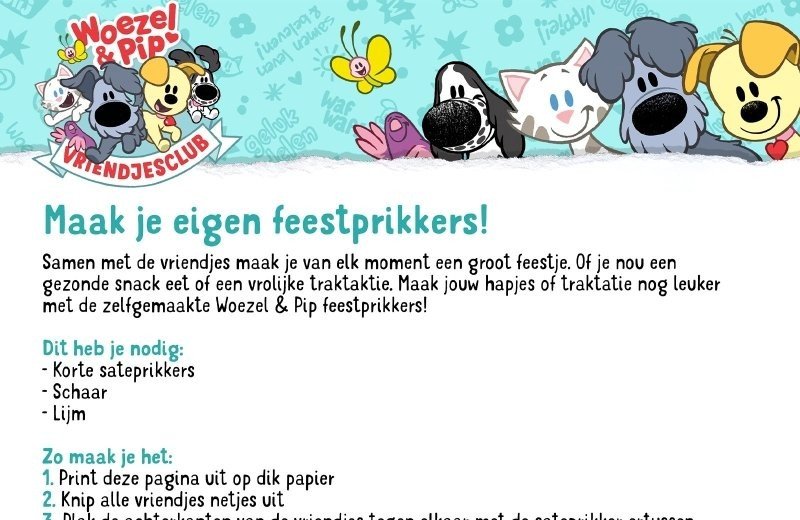 Maak je eigen feestprikkers