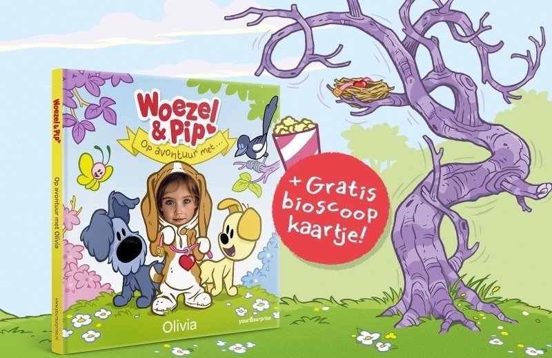 Ontvang 1 gratis bioscoopkaartje voor de nieuwste film van Woezel & Pip