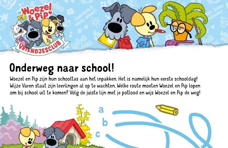 Onderweg naar school
