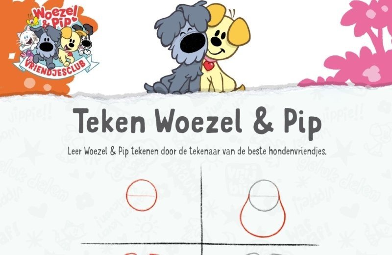 Woezel leren tekenen